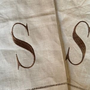 Mud Pie Linen Hand Towel (set of 2)